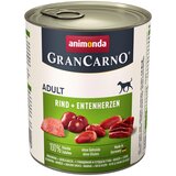 Animonda Ekonomično pakiranje GranCarno Original Adult 24 x 800 g - Govedina i pačja srca Cijene