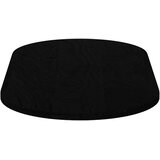 Stolna ploča tamnosmeđa 100x50x2 cm ovalna masivna hrastovina | shoptok.hr