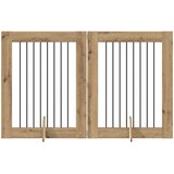  Vrata za pse s postoljem 2 pcs Hrast artisan 80 x 100 cm | shoptok.hr