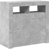  Komoda s LED svjetlima siva boja betona 80 x 35 x 75 cm | Eponuda.com