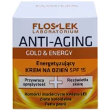 FlosLek Laboratorium Anti-Aging Gold & Energy poživitvena dnevna krema SPF 15 50 ml