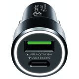 Prio Automobilski punjač za uređaje s priključkom USB-C / USB-A, dupli, 20W Cijene