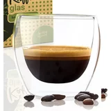 Bambuswald Kozarec za kavo, 100 ml, termo-kozarec, ročna izdelava, bor-silikatno steklo