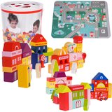  Drvena blokovi City 115 kom + Razvrstivač | shoptok.hr