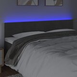  LED uzglavlje tamnosivo 180x5x78/88 cm baršunasto | shoptok.hr