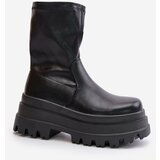Boto Boots On Massive Platform Black Florinara | Shoptok.si