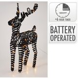  LED božićna dekoracija 60xLED/3xAA 60 cm topla bela sob/crna | Eponuda.com