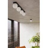 Sollux Črna stropna svetilka s steklenim senčilom ø 12 cm Umerta – | Shoptok.si