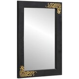  Set ormarića za kupaonicu Zidne 5 pcs Crna Čvrsto drvo manga | shoptok.hr