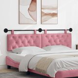  Držeće uzglavlje Zidne Ružičasta 170 x 55 x 7 cm Baršun - Ružičasta 160 cm bez LED | shoptok.hr