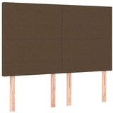  Krevet box spring s madracem LED tamnosmeđi 140x190 cm tkanina | shoptok.hr