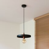  Duolla - Visilica na sajli IRONLINE 1xE27/15W/230V prečnik 30 cm crna/bakarna | Eponuda.com