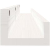  Zidne police 2 kom bijele 80x12x9 cm od masivne borovine | Eponuda.com