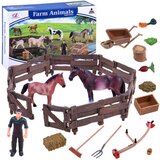  Set figura farma s konjem, ždrijebetom, farmerom i priborom Cijene