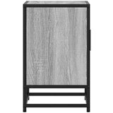 vidaXL Nočna omarica 2 kosa siva sonoma 40x31x50 cm inž. les in kovina | Shoptok.si