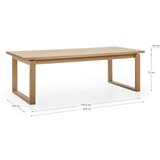Marckeric Blagovaonski stol s pločom stola u dekoru hrasta 100x220 cm Rina – | shoptok.hr