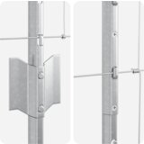 vidaXL ograjni stebri 22 kosov U-kanal 160 cm galvanizirano jeklo | Shoptok.si