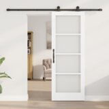 vidaXL klizna vrata s hardverskim setom "ORKDAL" bijela 73.5x198.5 cm | shoptok.hr