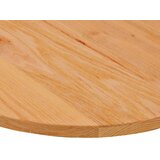 Stolna ploča svjetlosmeđa 80x40x2 cm ovalna masivna hrastovina | shoptok.hr