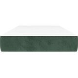  Vzmetnica z žepkasto vzmetjo temno zelena 120x190x20 cm žamet | Shoptok.si