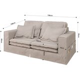 Ropez Svetlo rjava sedežna garnitura 196 cm Nora – | Shoptok.si