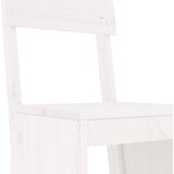  Barski stolci 2 kom bijeli 40x48,5x115,5 cm od masivne borovine | shoptok.hr