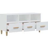 TV ormarić bijeli 102 x 36 x 50 cm od konstruiranog drva | shoptok.hr