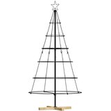 Božićno drvo u obliku čunja s stalakom Crna 154 cm Čelik | Eponuda.com