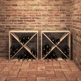  Stalak za vino 2 pcs Prirodna 62 x 25 x 62 cm | shoptok.hr