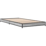 vidaXL Okvir kreveta boja hrasta 90 x 190 cm konstruirano drvo i metal Cijene