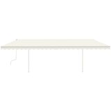  Tenda na ručno uvlačenje sa stupovima 6 x 3 5 m krem | shoptok.hr