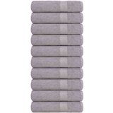 vidaXL Kopalne brisače 10 kos siva 100x150 cm 360 g/m² 100% bombaž Cene