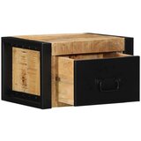 vidaXL Nočna omarica 40x35x25 cm Masivni neobdelan les Mango | Shoptok.si