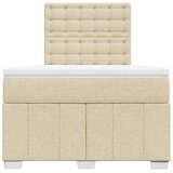  Krevet box spring s madracem krem 120 x 190 cm od tkanine | shoptok.hr