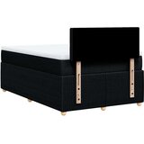 vidaXL Krevet box spring s madracem crni 120 x 190 cm od tkanine | shoptok.hr