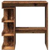  Barski stol sa policom za odlaganje Staro drvo 100x48x101 5 cm | shoptok.hr
