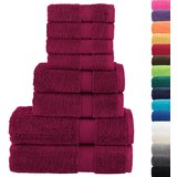  8-dijelni vrhunski set ručnika SOLUND bordo 600 gsm | shoptok.hr