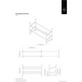 Premier Housewares Chrome Frame zložljivo stojalo za čevlje | Shoptok.si