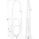  ondaluce - led prigušiva podna lampa golden LED/45W/230V 160 cm zlatna | Eponuda.com