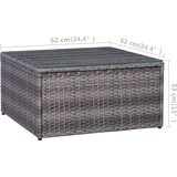 Poli 5-dijelna vrtna garnitura od poliratana s jastucima siva | shoptok.hr