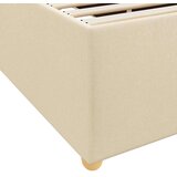  Konstrukcija postelje z vzmetnico krema 180 x 200 cm blago, (5000123965) | Shoptok.si