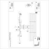  Sollux SL.1671 - Plafonski luster TIMBO 8xE27/15W/230V crna/bež/buk | Eponuda.com