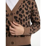 Sinsay Kardigan s viskozom s leopard uzorkom | shoptok.hr