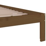  Posteljni okvir medeno rjav iz trdnega lesa 200x200 cm, (20647300) | Shoptok.si
