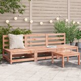 Maison Chic Vrtni kavč - Zunanji kavči brez naslonov 3 kosi 70x70x67 cm trden les douglas, (22040525) | Shoptok.si