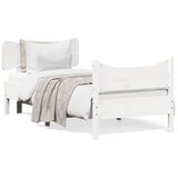 Maison Chic Posteljni okvir - Enojna postelja - Postelja za odrasle brez vzmetnice bel 90x190 cm trdna borovina-J6950, (21773153) | Shoptok.si