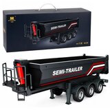 Lean Toys RC Huina 1509 kovinski polprikolica s prekucnikom na daljinsko upravljanje črne barve 1:18 | Shoptok.si