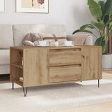  Kava Stol Umjetnički hrast 102 x 44,5 x 50 cm Konstruirano drvo Smeđa | shoptok.hr