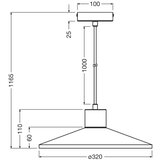 Ledvance Viseća lampa na kablu DECOR CONCRETE 1xE27/15W/230V Ø 32 cm beton siva | Eponuda.com