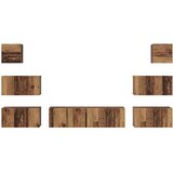  Set TV komoda Zidne Ostalo s pohranom s vratima 8 pcs Staro drvo 60 x 30 x 30 cm | shoptok.hr